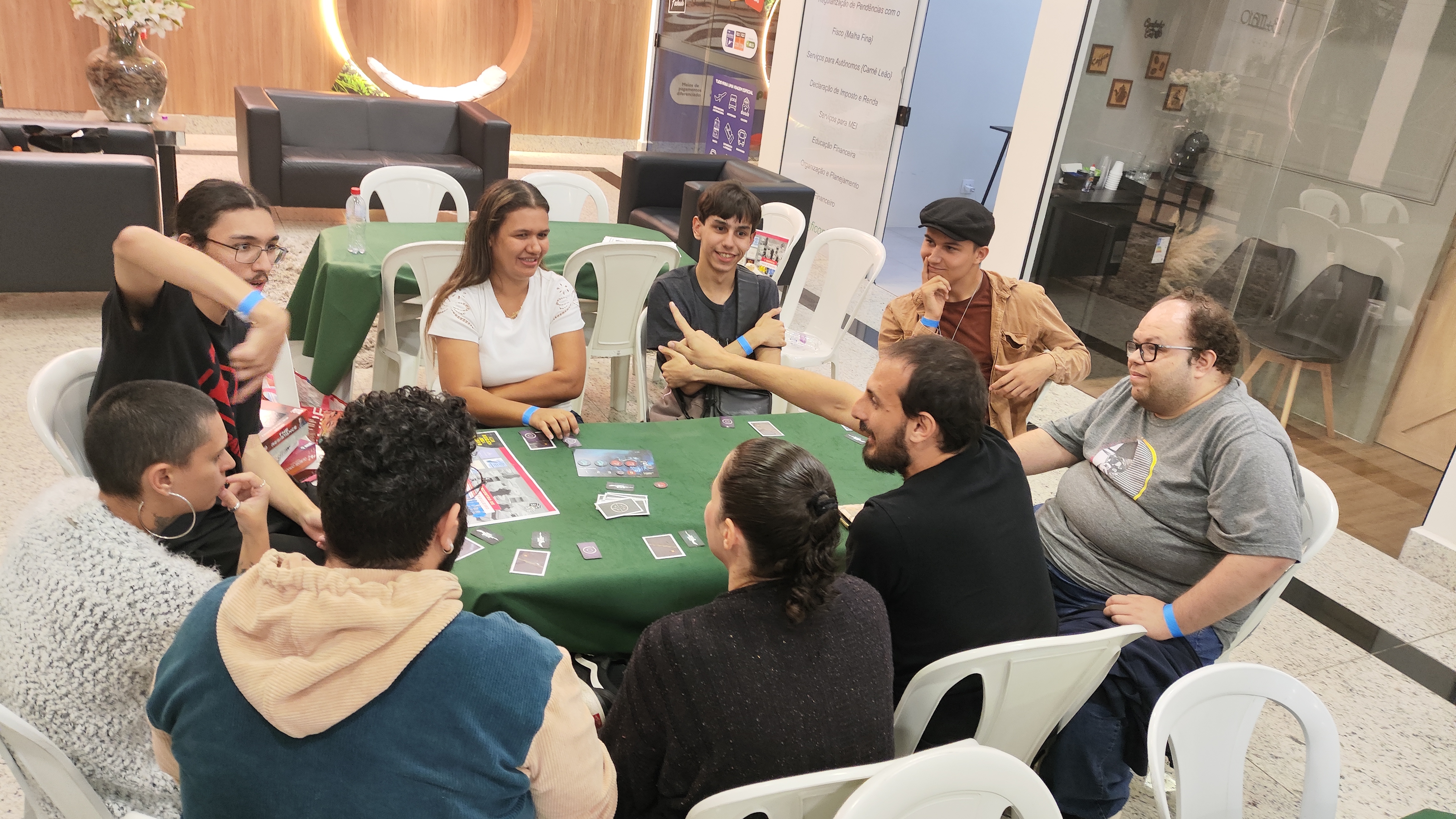 Diversão e risadas durante as partidas